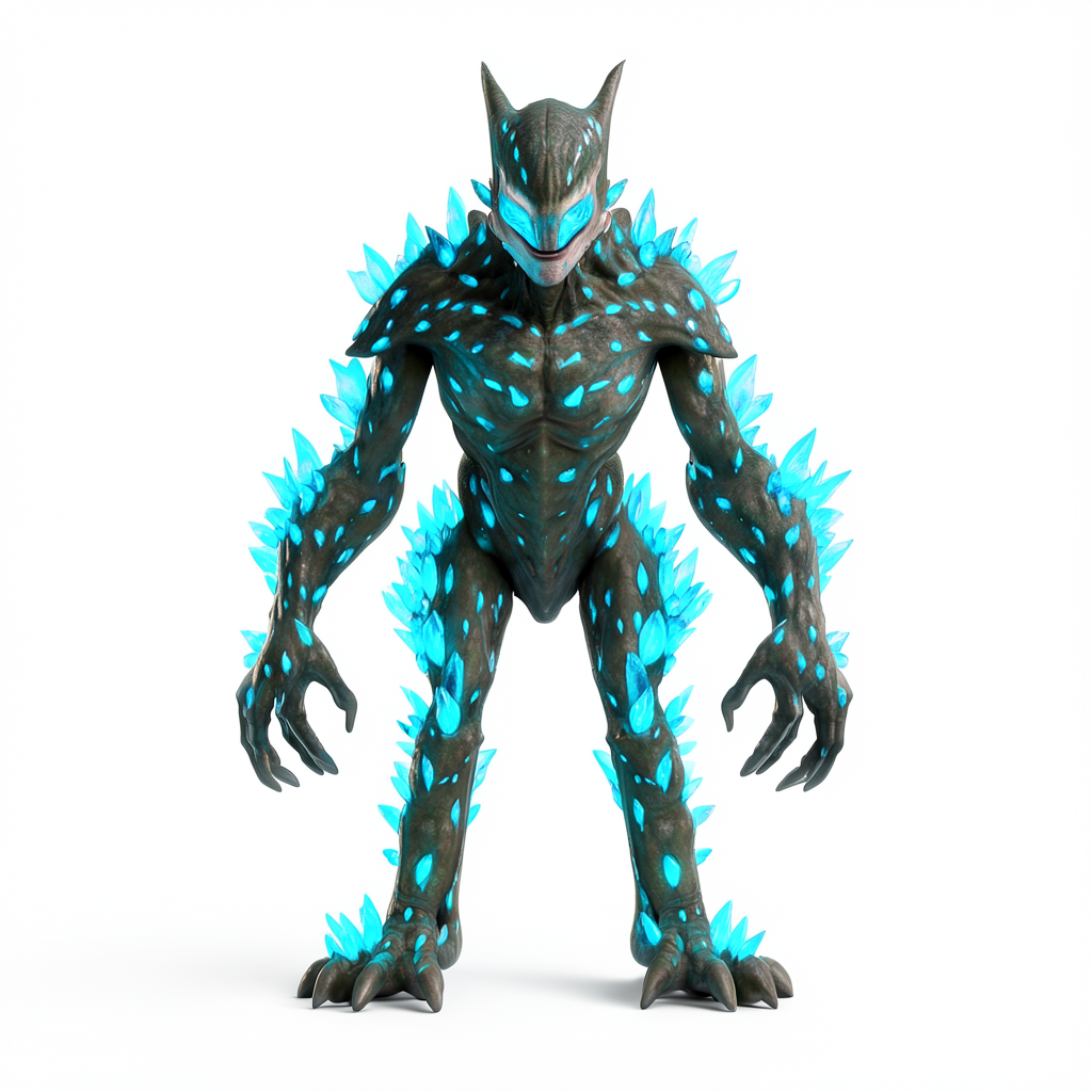 Concept image of a crystalline alien creature